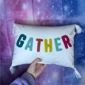 New decorative Gather throw pillow 🛍